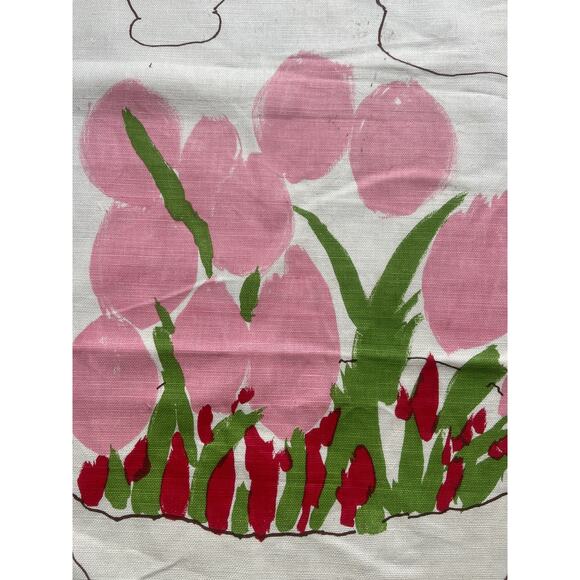 Brunschwig & Fils "Port Lligat" fabric flowers vintage swatch 28 x 32 - Picture 3 of 7